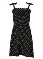 Dorothy Perkins Black And Ivory Spotted Sundress