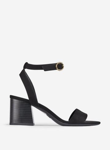Dorothy Perkins Black Shady Heeled Sandals