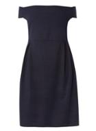 Dorothy Perkins Dp Curve Navy Bardot Fit And Flare Dress