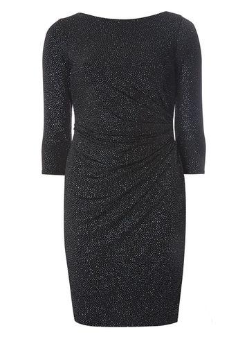 Dorothy Perkins *billie & Blossom Black Glitter Bodycon Dress