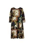 Dorothy Perkins *dp Curve Multi Colour Scarf Print Midi Skater Dress