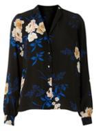 Dorothy Perkins Black Cobalt Floral Pyjama Shirt