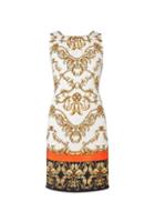 Dorothy Perkins Cream Chain Printed Sleeveless Shift Dress