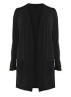 Dorothy Perkins *dp Curve Black Button Cuff Cardigan