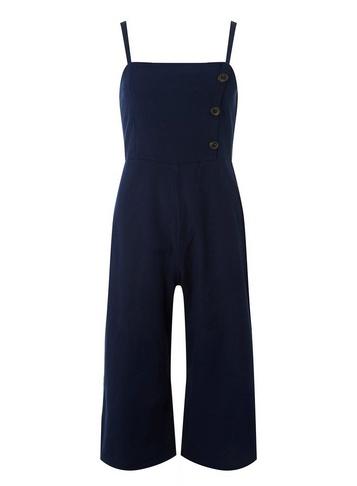 Dorothy Perkins Navy Linen Jumpsuit