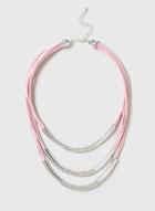 Dorothy Perkins Pink Multirow Necklace