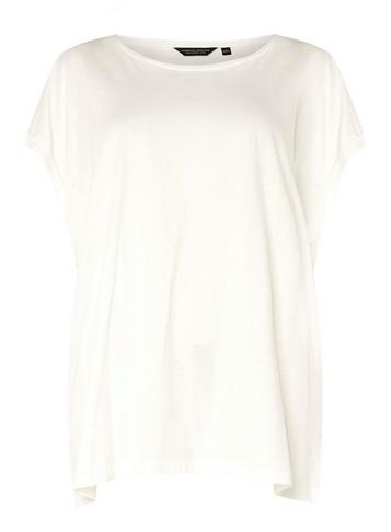 Dorothy Perkins *dp Curve White Roll Sleeve Top