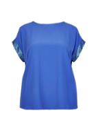 Dorothy Perkins *dp Curve Cobalt Sequin Trim Soft T-shirt