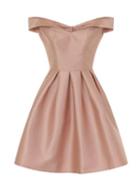 Dorothy Perkins *chi Chi London Pink Metallic Bardot Dress