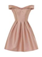 Dorothy Perkins *chi Chi London Pink Metallic Bardot Dress