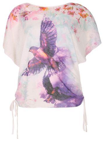 Dorothy Perkins *izabel London White Batwing Top