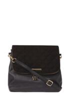 Dorothy Perkins Black Quilted Glam Crossbody Bag
