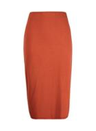 Dorothy Perkins Red Rust Jersey Pencil Skirt