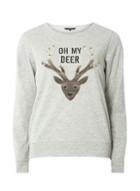 Dorothy Perkins *vero Moda Grey Reindeer Christmas Sweat Top