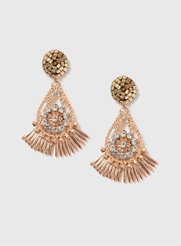 Dorothy Perkins Rhinestone Chandelier Earrings