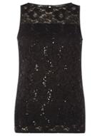 Dorothy Perkins *billie & Blossom Black Lace Shell Top