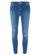 Dorothy Perkins Mid Wash Sequin Patch Darcy Skinny Jeans