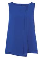 Dorothy Perkins *roman Originals Royal Blue Wrap Front Top