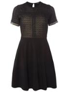 Dorothy Perkins Black Mixed Lace Dress