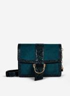 Dorothy Perkins Green Buckle Detail Cross Body Bag