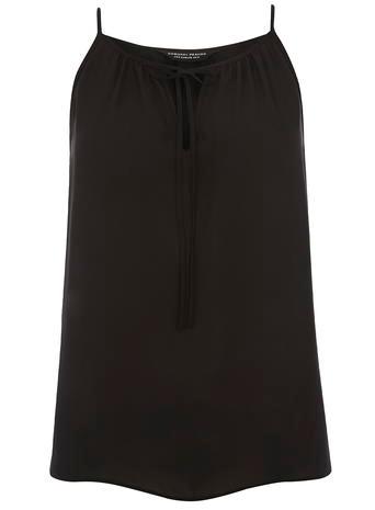 Dorothy Perkins Black Tie Front Cami Top