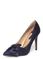 Dorothy Perkins Navy 'gotcha' Twisted Bow Court Shoes