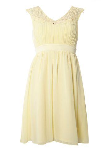 Dorothy Perkins *showcase Lemon Jasmine Dress