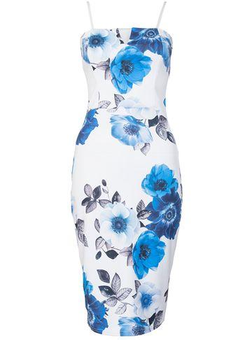 Dorothy Perkins *quiz Multi Colour Strappy Midi Dress