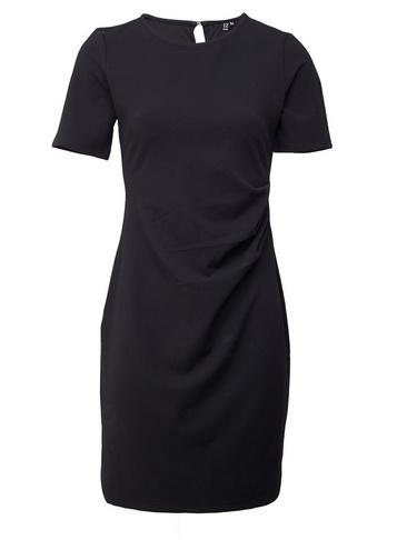 *izabel London Black Ruched Shift Dress