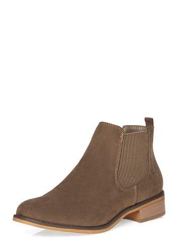 Dorothy Perkins Taupe 'mane' Chelsea Boots