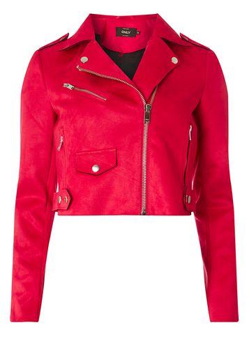 Dorothy Perkins *only Pink Faux Suede Crop Jacket
