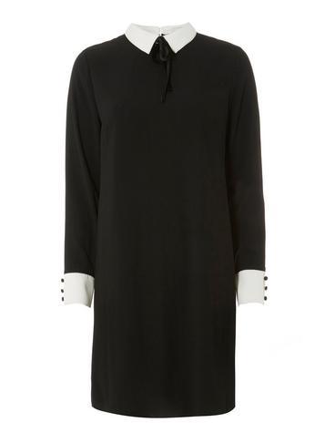 Dorothy Perkins Black Collar Shift Dress