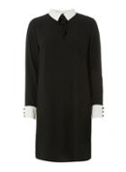 Dorothy Perkins Black Collar Shift Dress