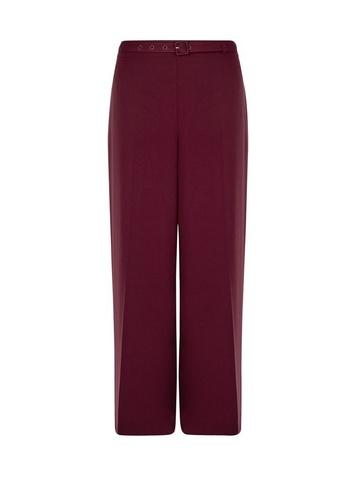 Dorothy Perkins Damson Belted Wide Leg Trousers