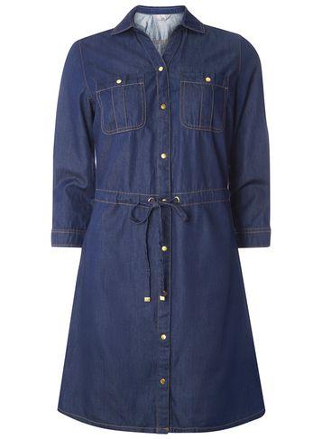 Dorothy Perkins Indigo Sporty Shirt Dress