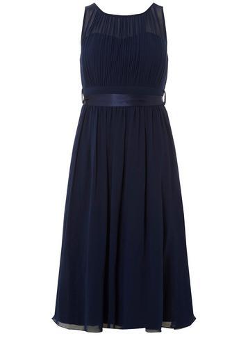 Dorothy Perkins *showcase Navy 'bethany' Midi Dress