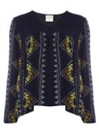 Dorothy Perkins *vero Moda Blue Scarf Print Blouse
