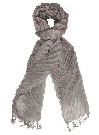 Dorothy Perkins Grey Pleated Scarf
