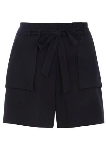 Dorothy Perkins Navy Paper Bag Short
