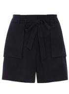 Dorothy Perkins Navy Paper Bag Short
