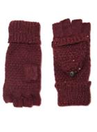 Dorothy Perkins Wine Sequin Fingerless Gloves