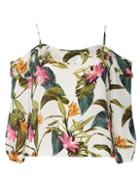 Dorothy Perkins Petite Tropical Print Strappy Cold Shoulder Top