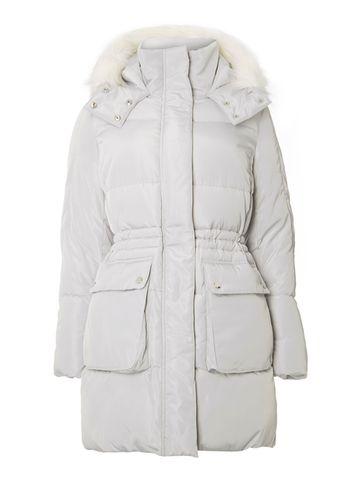 Dorothy Perkins Grey Zip Detail Puffer Jacket