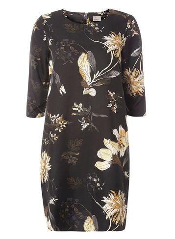 Dorothy Perkins *vero Moda Black Floral Shift Dress