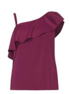 Dorothy Perkins Bright Purple One Shoulder Top