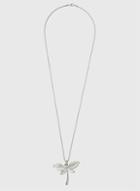 Dorothy Perkins Silver Dragonfly Pendant Necklace