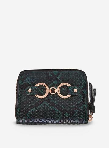 Dorothy Perkins Green Snake Design Mini Purse