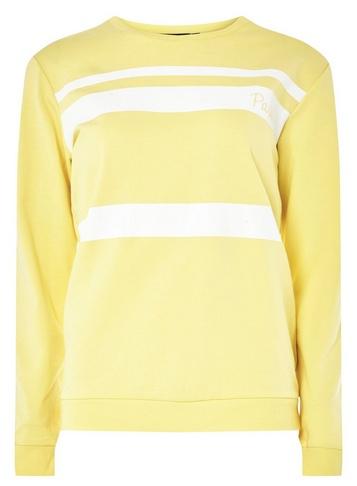 Dorothy Perkins Yellow Stripe Sweat Top