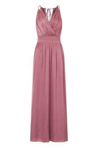 Dorothy Perkins *little Mistress Pink Wrap Maxi Dress