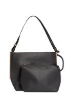 Dorothy Perkins Black Metal Side Bar Hobo Bag